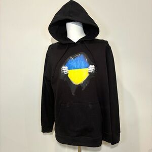 Support 🇺🇦 Ukraine - Black Graphic Hoodie